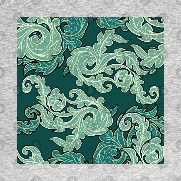 Ornate  leaves pattern by devaleta